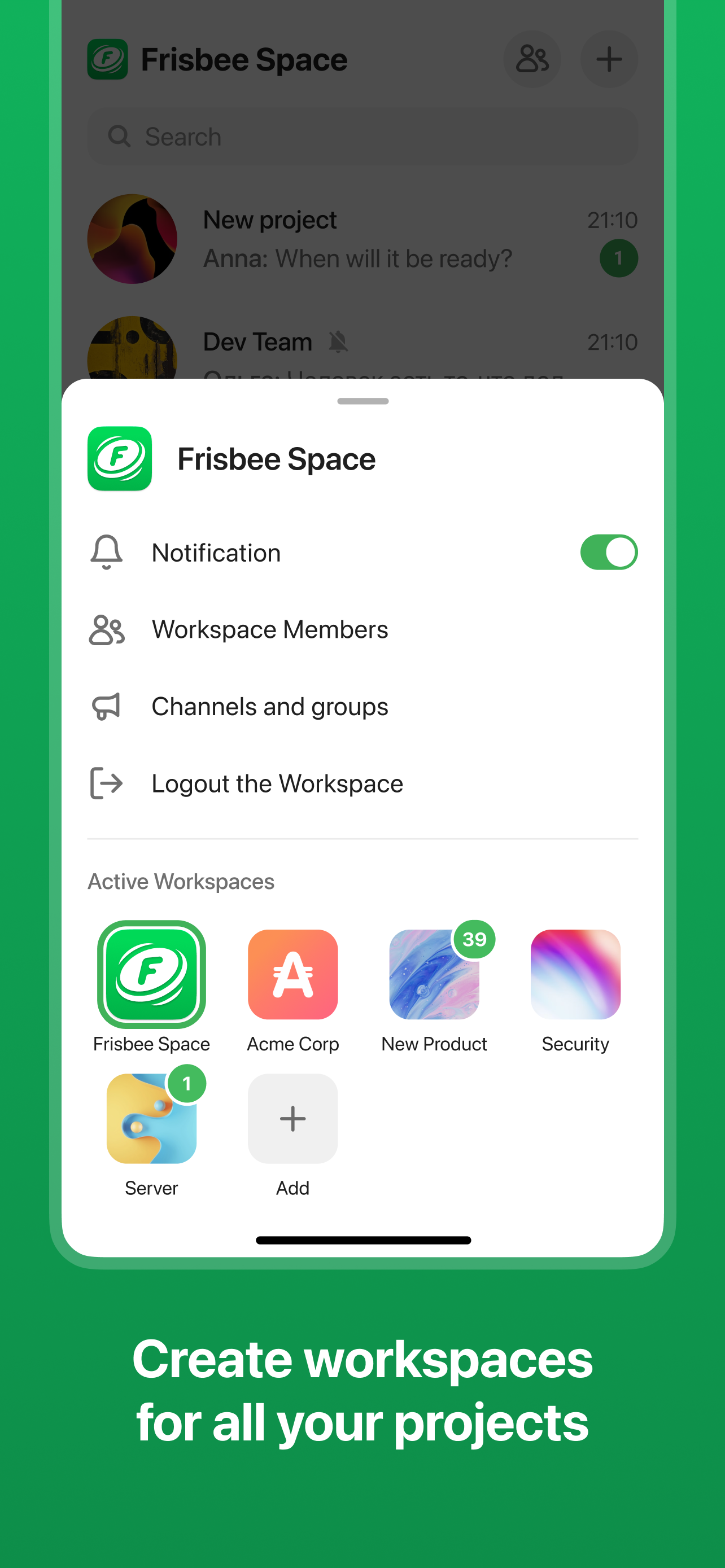 Frisbee Messenger