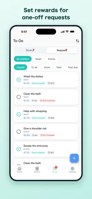 FamMoney - Family Allowance screenshot 4