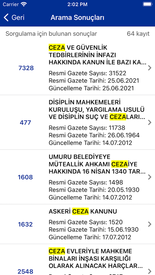 #4. UYAP Mevzuat (iOS) Podle: T.C Adalet Bakanlığı