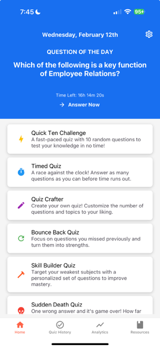 ExamReady HR Screenshot 1 of 8