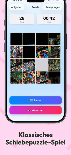 Screenshot von Phozzle: Foto-Schiebepuzzle auf dem iPhone 2