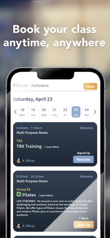 Golden Heights Gym iPhone screenshot