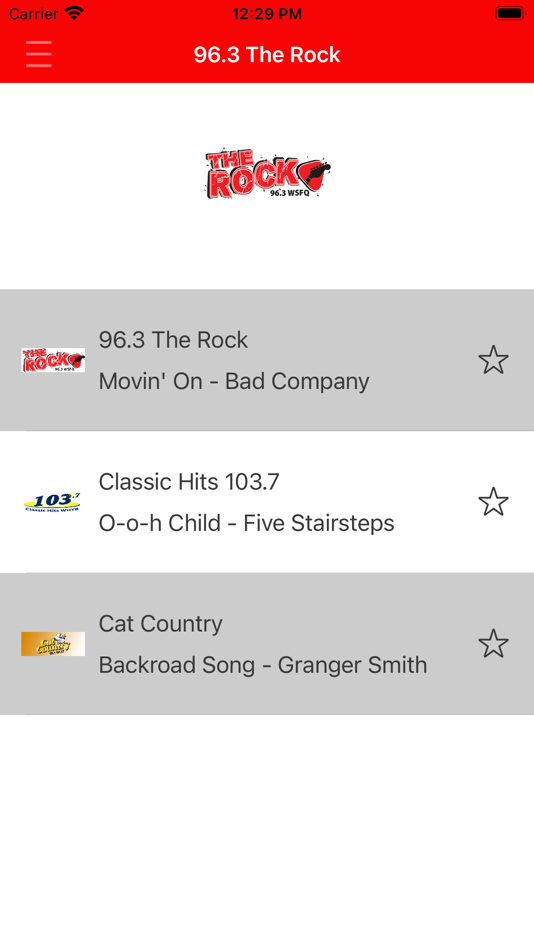 #1. 96.3 The Rock (iOS) Podle: Armada Media Corporation