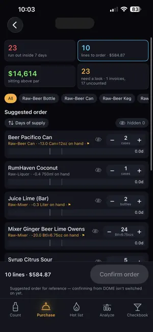DOME Counts screenshot 3