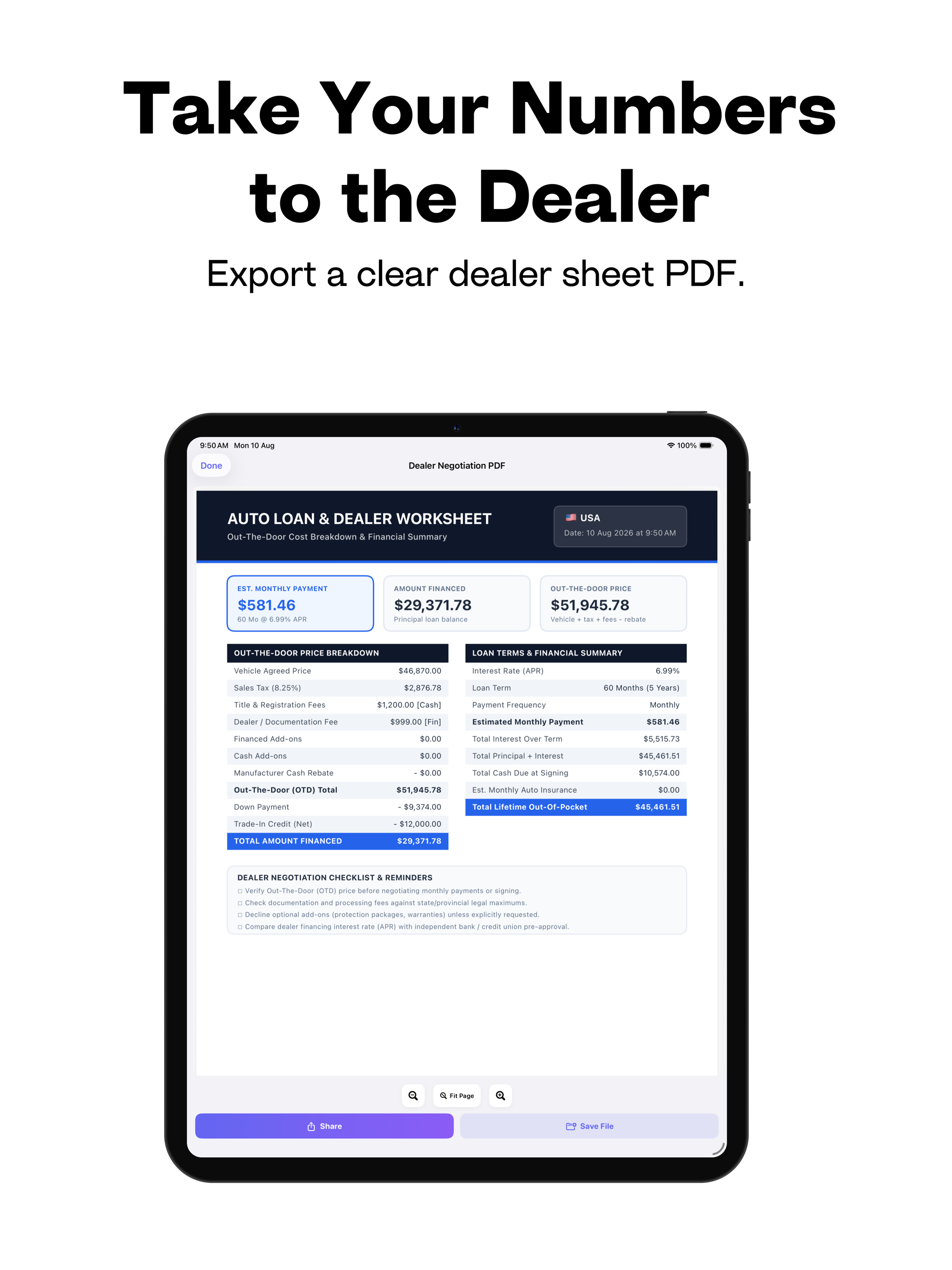 Auto Loan Calculator - Finance screenshot 14