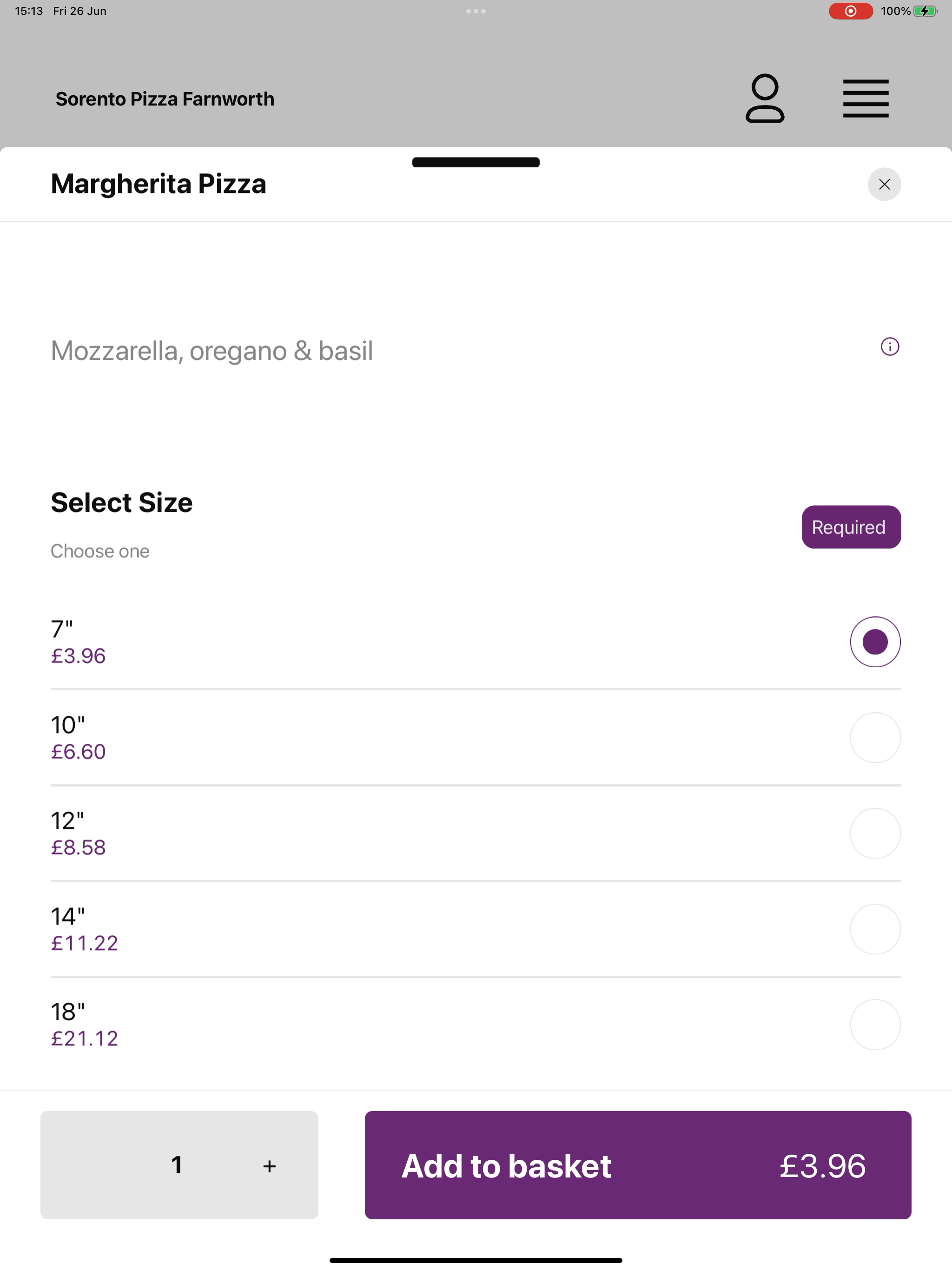 Sorento Pizza Farnworth