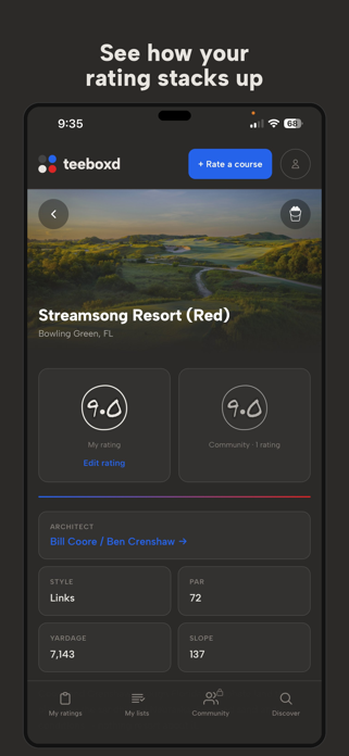 Teeboxd — Rate Golf Courses Screenshot 3 of 5