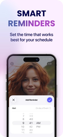 Birthday Reminder and Calendar iPhone screenshot