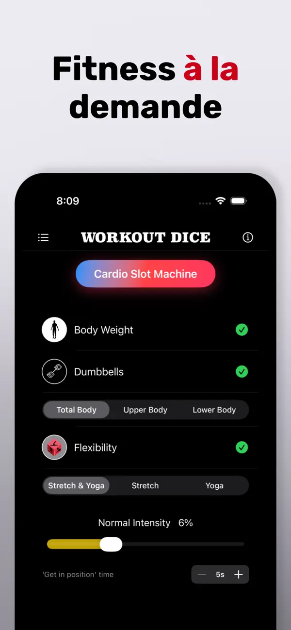 Screenshot #3 pour Workout Dice: Dés Fitness