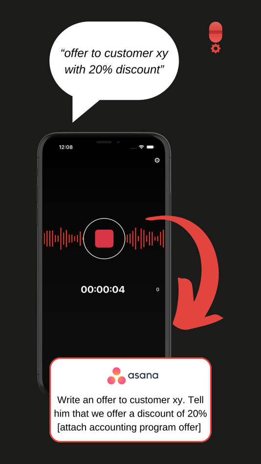 #1. DictAutomate - Speech automate (iOS) 作者: araucon GmbH