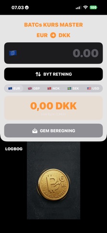 Kurs Beregner Screenshot 2 of 6