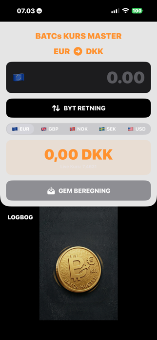 Kurs Beregner Screenshot 2 of 6