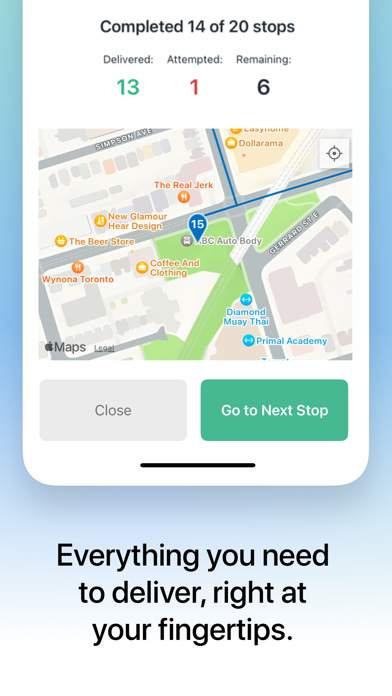 EasyRoutes Delivery Driver Screenshot