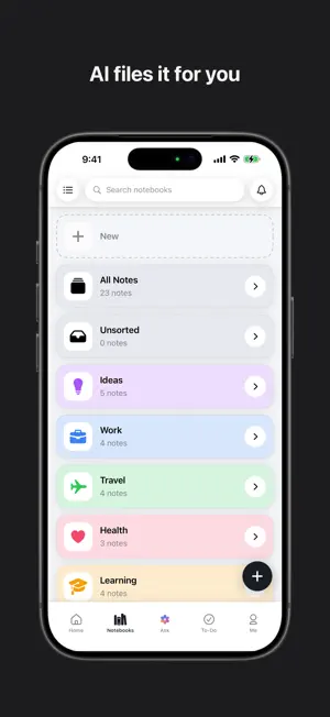 Clair Mind: AI Organized Notes screenshot 2