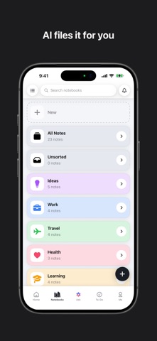 Clair Mind: AI Organized Notes Screenshot 2 of 8