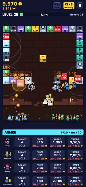 Brickstorm – Idle Army screenshot 1