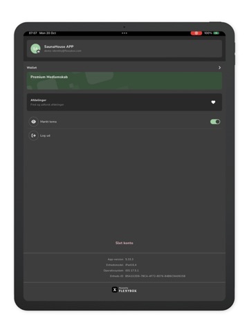 Sauna House iPad screenshot