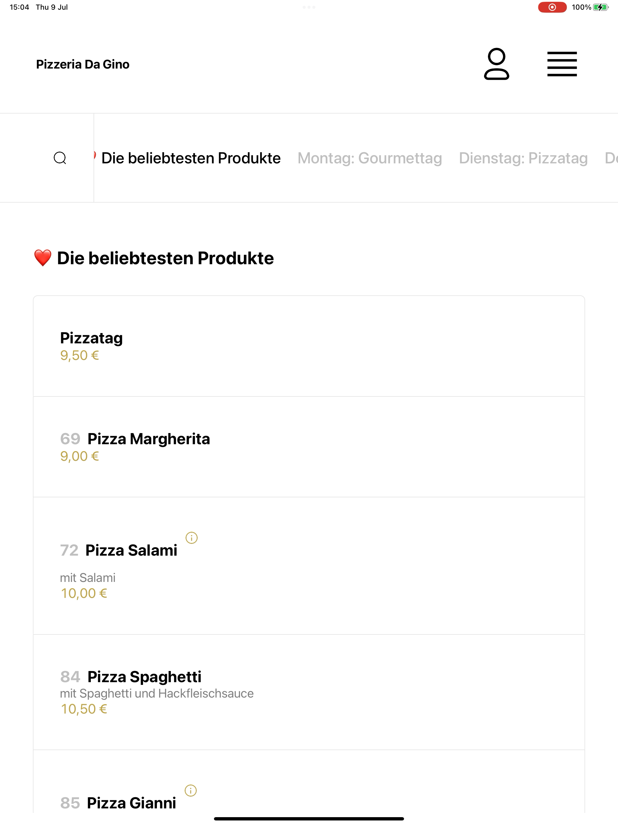Pizzeria Da Gino DE screenshot 14