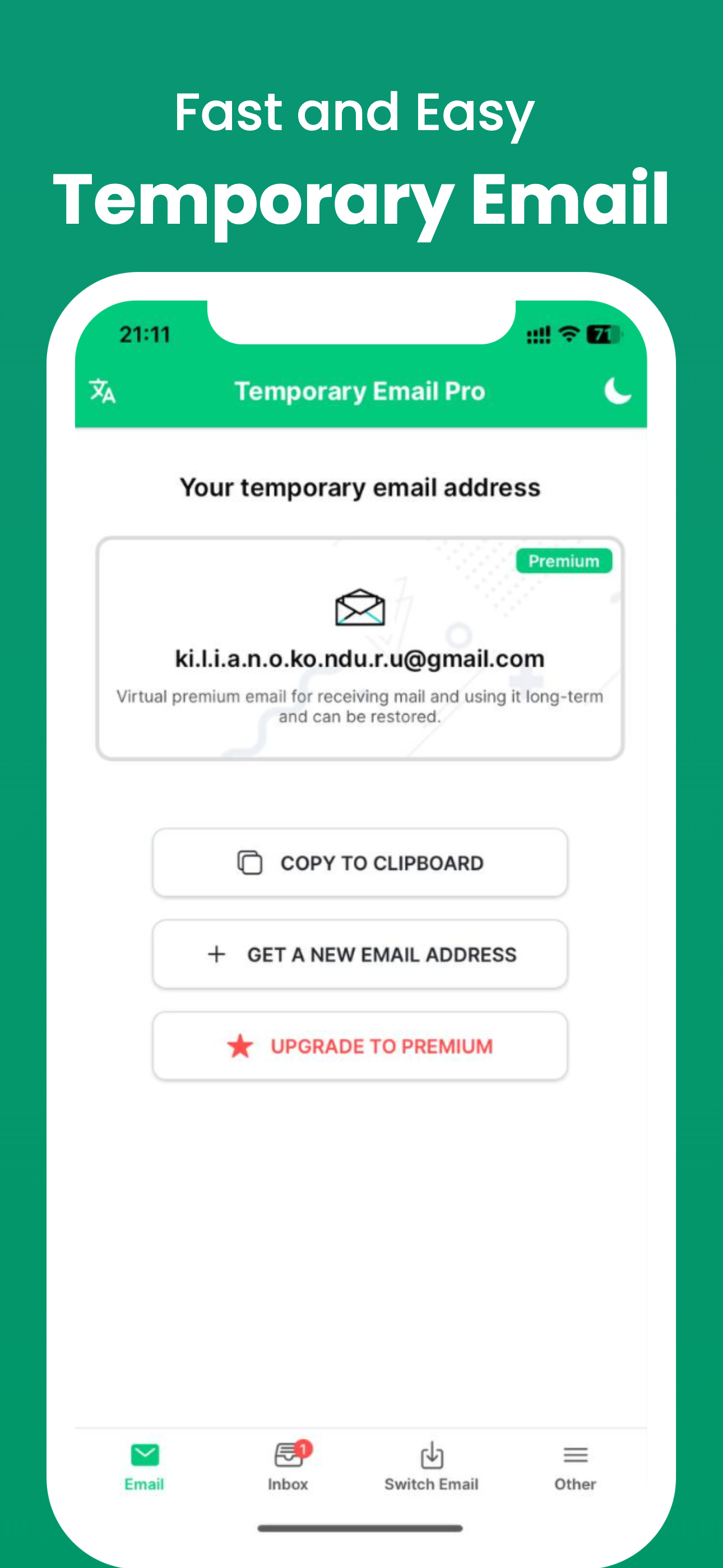 Temporary Email Pro