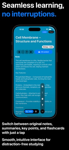 Siora: AI, Notes & Flashcards screenshot
