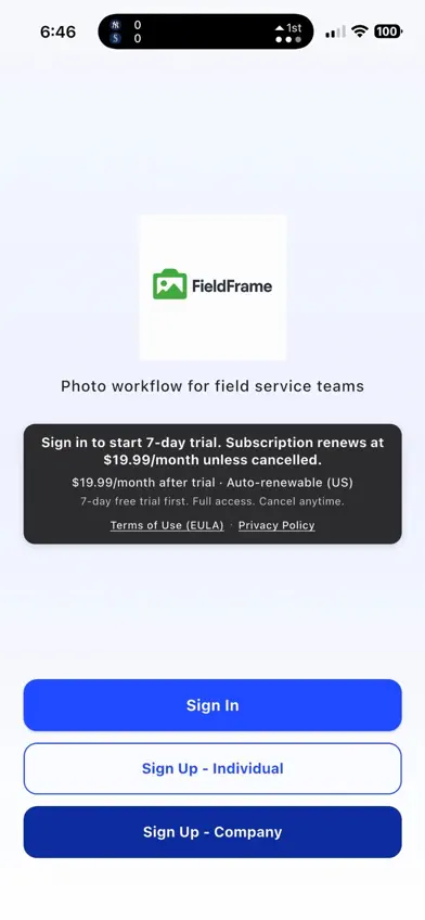 FieldFrame screenshot 1