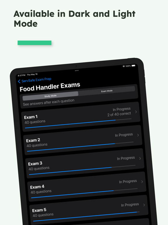 ServSafe Test Prep 2024++ iPad screenshot 6 - Education app