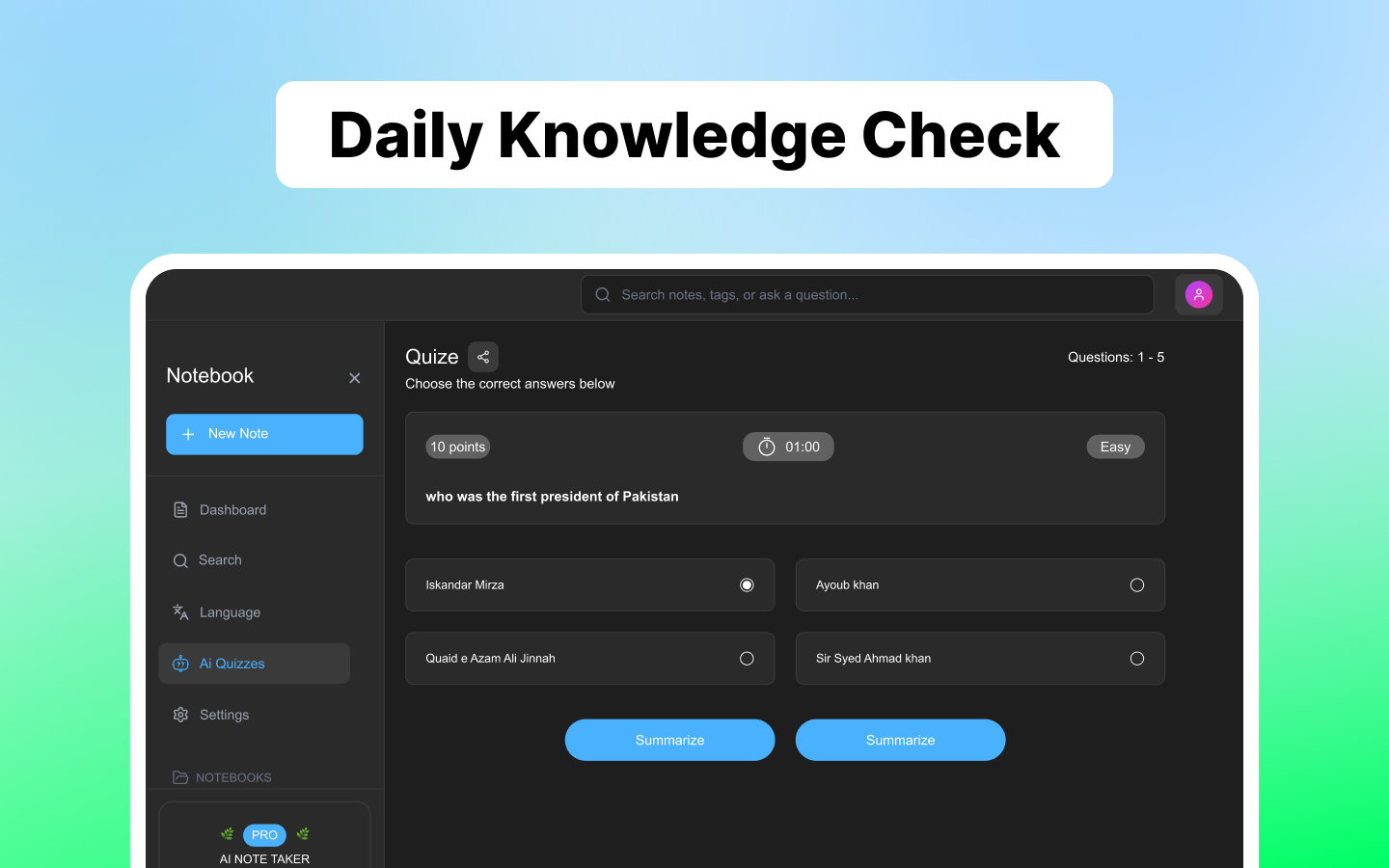 NoteBook - AI Notes Taker