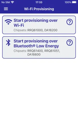 Renesas WiFiProvisioning screenshot 1