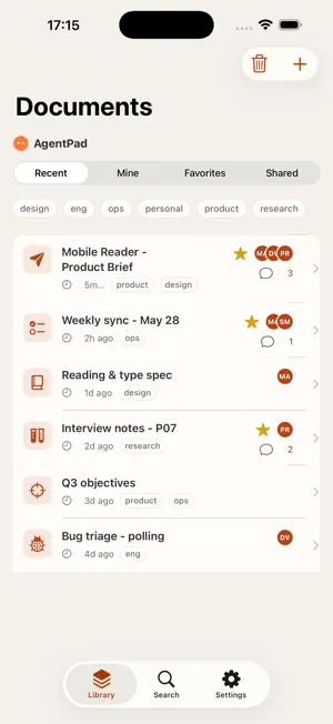 AgentPad screenshot 1