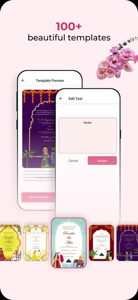 Wedding Invitation Video Maker - Graphics & Design App | MWM