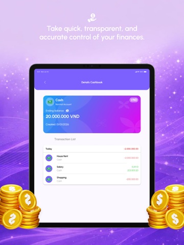 Monilog: Expense Tracker iPad screenshot