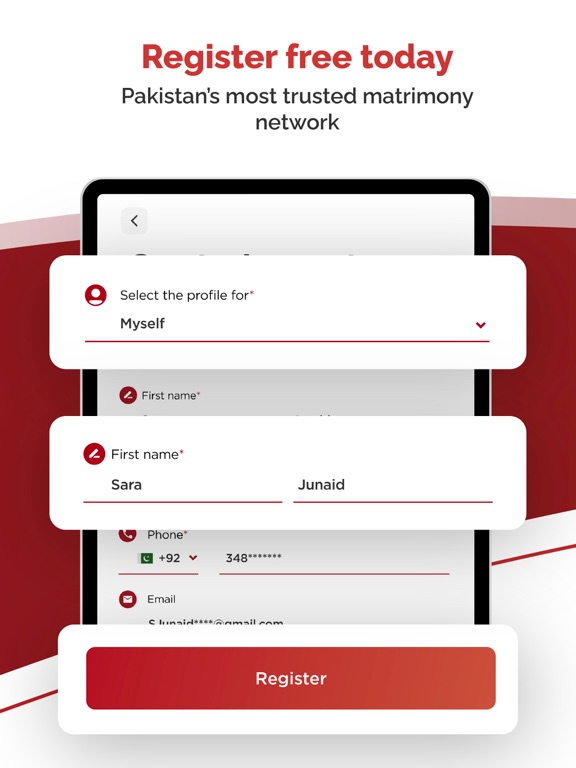 Shadi.Pk - Matrimonial App iPad screenshot 2 - Social Networking app