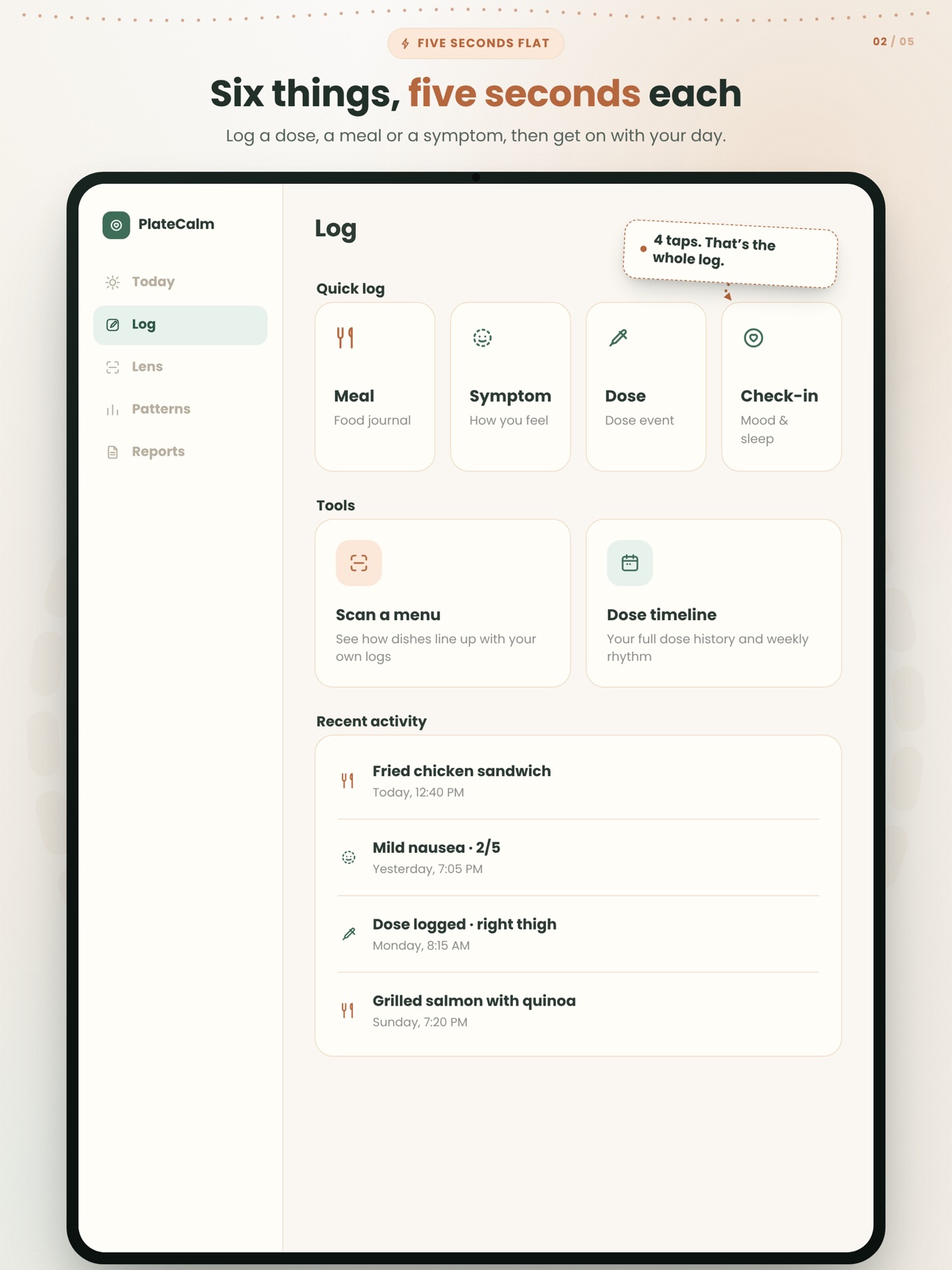 Screenshot 7 of PlateCalm: GLP-1 Tracker