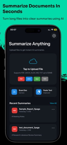 AI总结: PDF与音频 screenshot