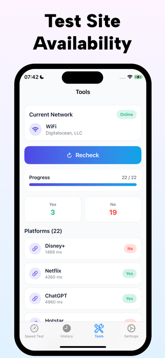 Speed Test - Network Master Screenshot 2 of 4