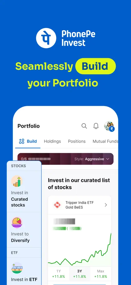 PhonePe Invest (Share.Market) ekran görüntüsü 3 / 6