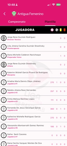 Liga Femenina BANTRAB GT screenshot