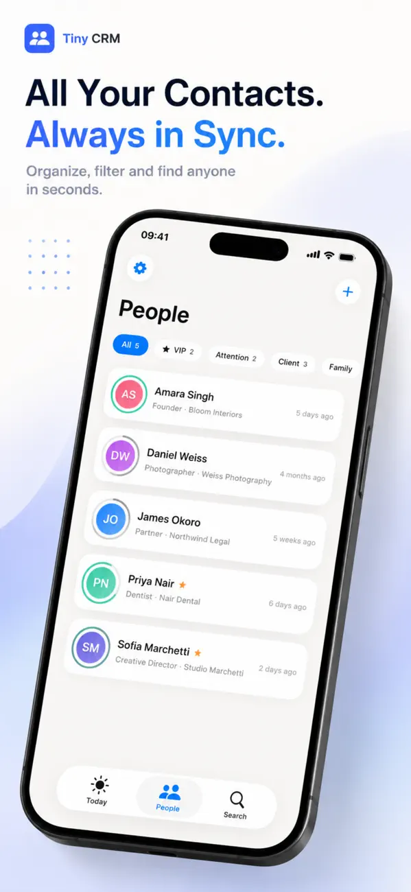 Tiny CRM Pro screenshot