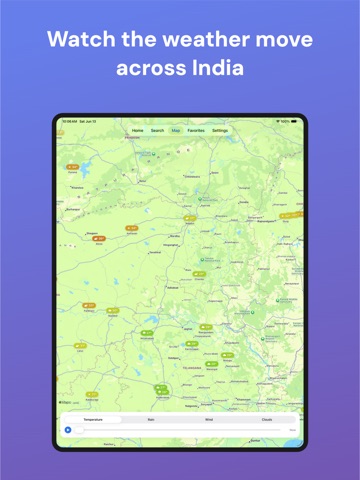 India Weather iPad screenshot 2