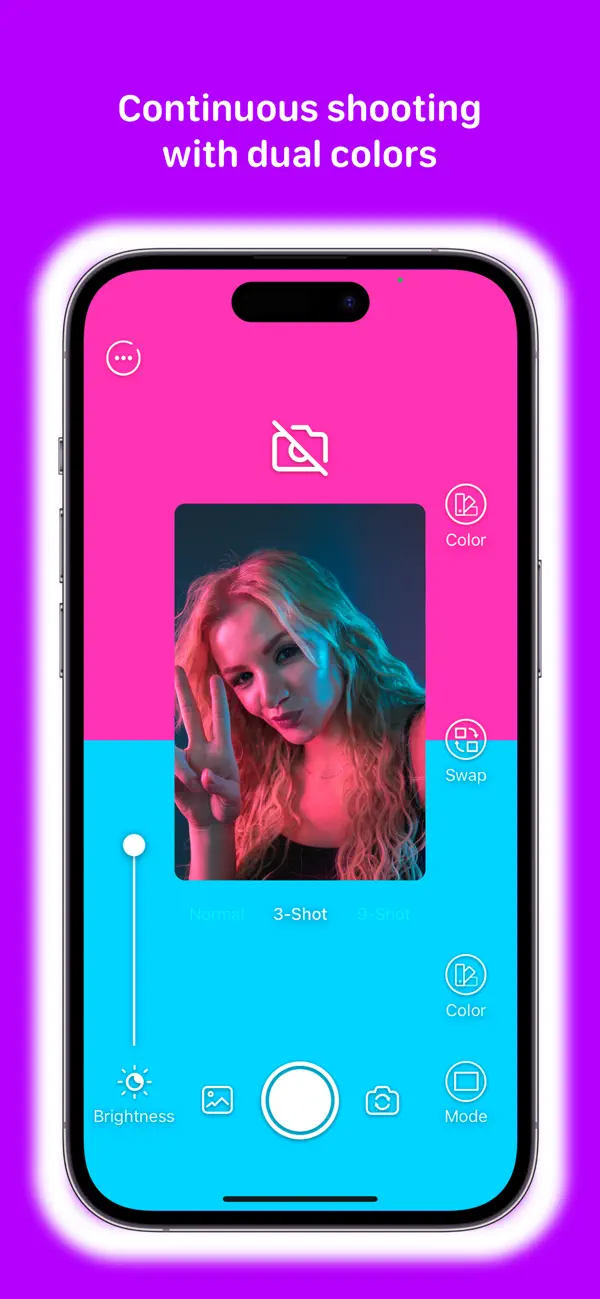 Screenshot #2 pour LightingUp: dark night selfie