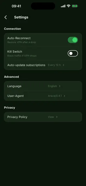 Arava VPN screenshot 4