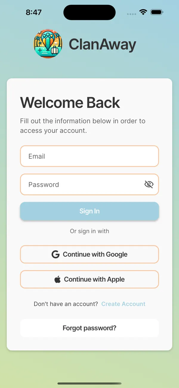 Screenshot #1 pour Clan Away: Group Trip Helper