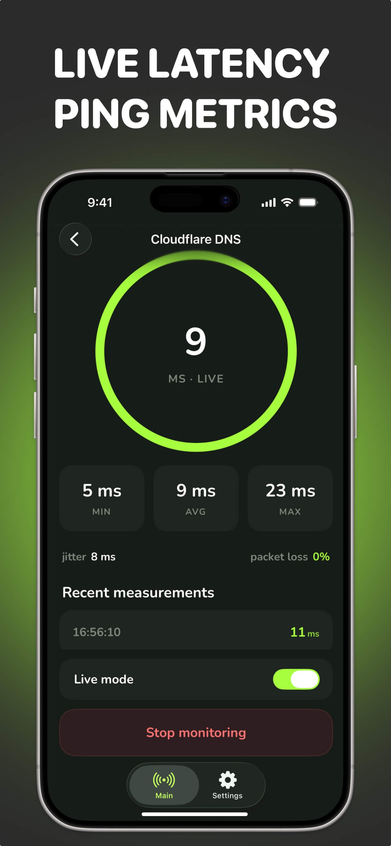 Screenshot 2 of PingRadar - Latency Tracker