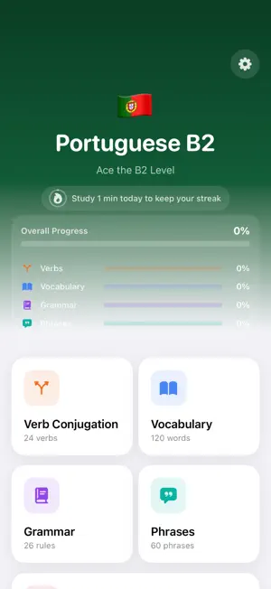 Jlingo Portuguese B2 screenshot 1