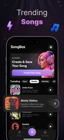 AI Song Generator Music create iPhone screenshot