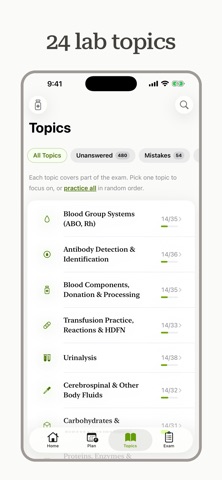 ASCP MLS Exam Prep iPhone screenshot