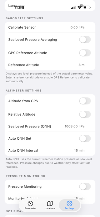 Barometer & Altimeter Pro Screenshot 7 of 9