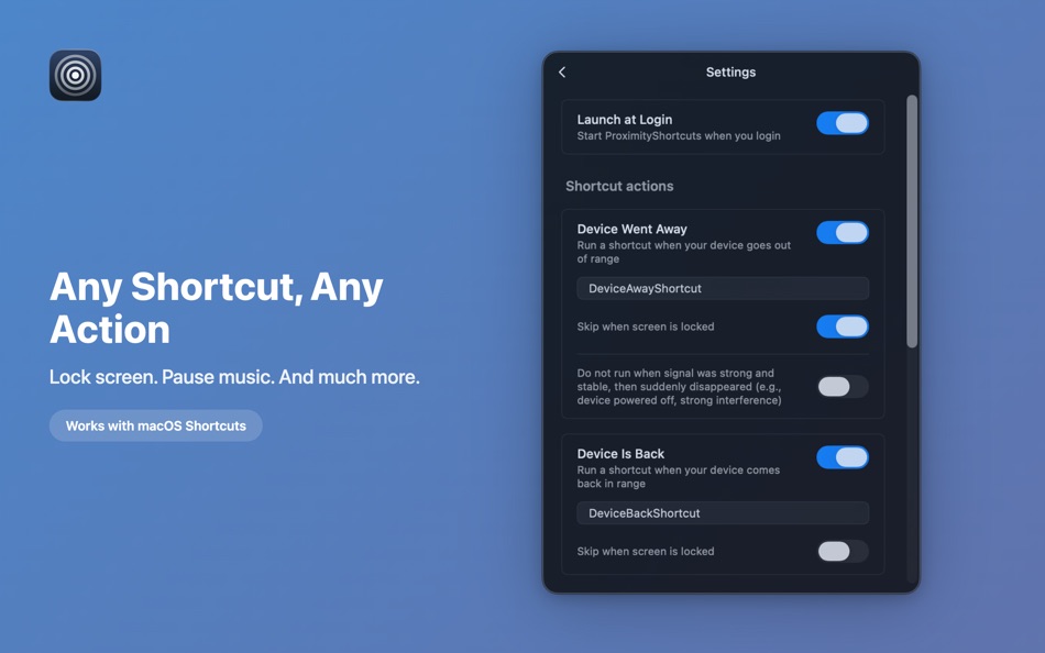 #2. ProximityShortcuts (macOS) 由: Roman Khramov