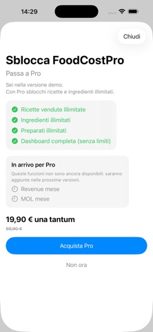 FoodCostPro screenshot