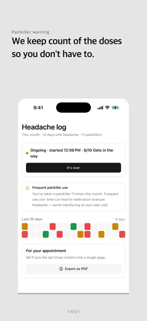 HeadacheDiary,Migraine,Tracker screenshot 3